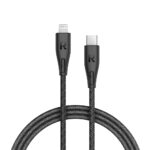 RAVPower - Type-C to Lightning Cable (1.2m/3.9ft) – Black