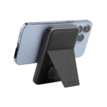 EnerGea - MagPac Grip With Magsafe Compatible Power Bank With Stand - Gunmetal - Image 3