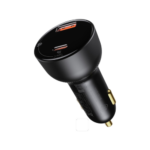 Baseus - Supreme 1-Port USB-C And 1-Port USB-A PPS Digital Display Car Charger - Black