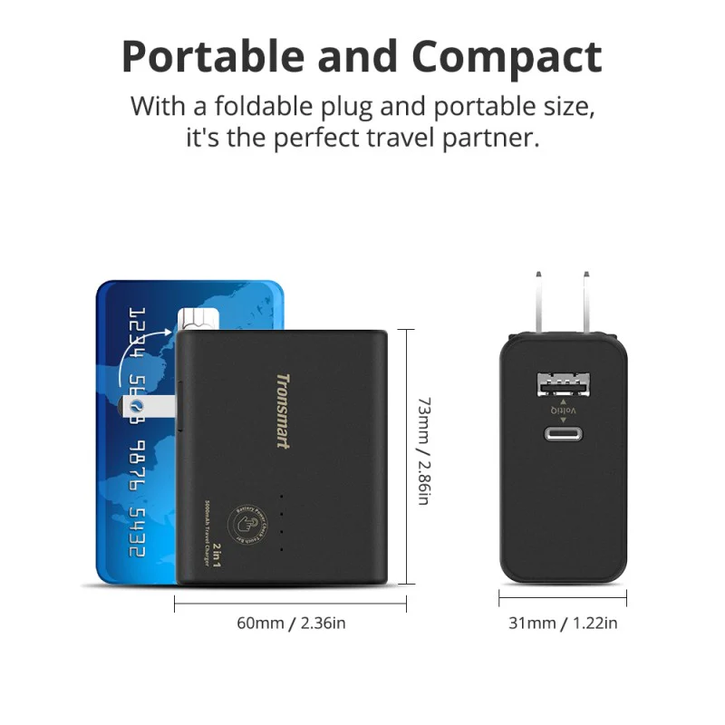 5.webp Tronsmart - WPB01 2 in 1 Portable Travel Charger - Image 3