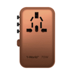 1-World+ 3-Port Travel GaN Charger With Built-in USB-C Cable 70W - Image 15