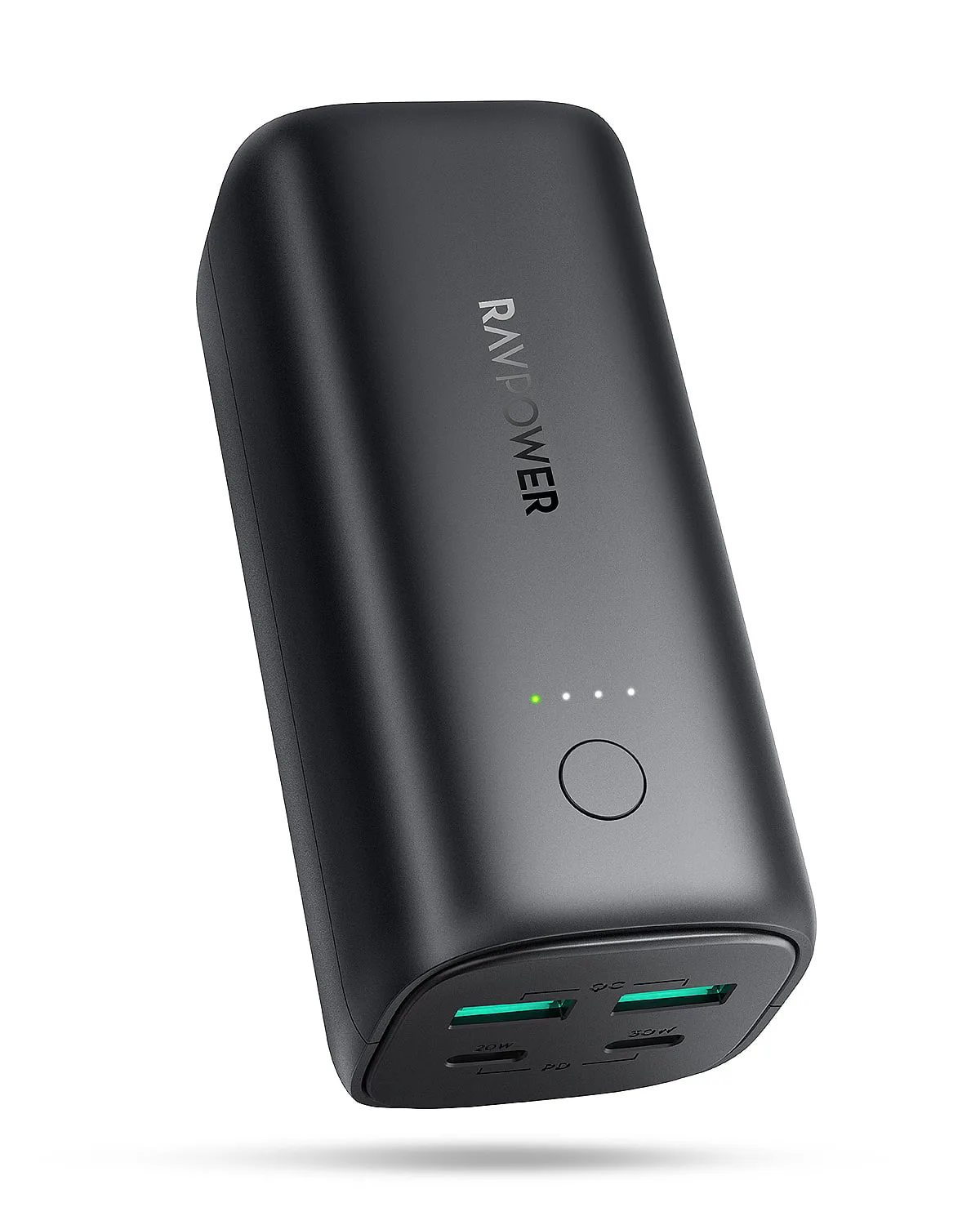 RAVPower - PD Pioneer 20000mAh 50W 4-Port Power Bank RP-PB208 - Black - Image 1