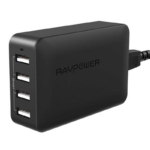 RAVPower - 40W 4-Port USB Charger (UK) Black