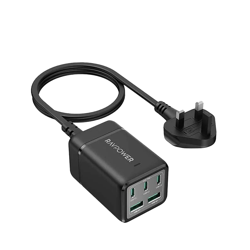 بدون عنوان-1-16-7.png-1-16-7.png RAVPower - شاحن محمول مكتبي محمول بقدرة 75 واط بخمسة منافذ - الصورة 1
