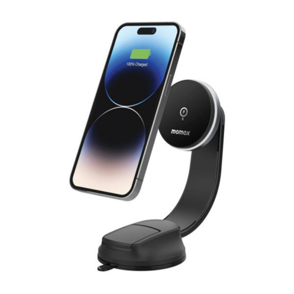 Q.Mag Mount 5 15W Magnetic Wireless Charging Car Mount (Black)