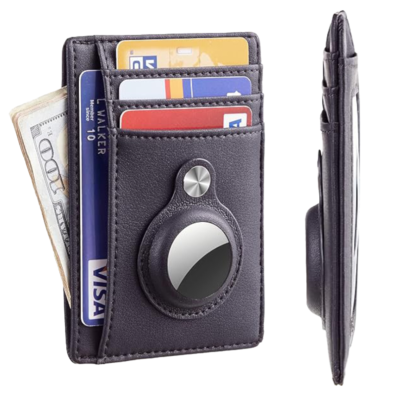 Untitled-1-4-6.png Slim Minimalist Wallet with Built-in Case for AirTag - الصورة 1