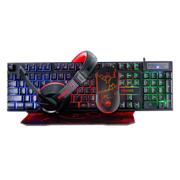 Marvo - 4 in 1 Advanced Gaming Combo