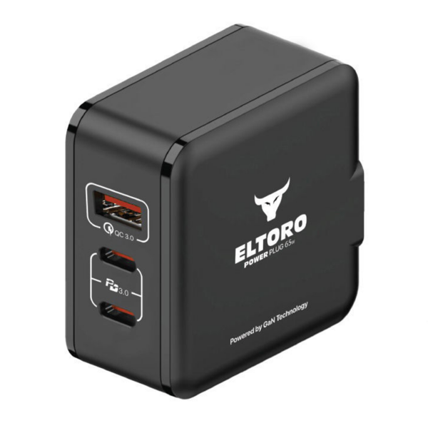 Eltoro - Power Plug 65W Home Charger GaN Tech PD3.0 - QC3.0 with Travel Plug