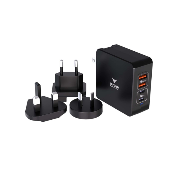Eltoro - Power Plug 120w Home Charger PD 3.0/QC 3.0 GaN with 4 Ports 2 USB-A/2 USB-C