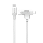Momax – 1-Link Flow Duo 2-in-1 USB-C to Lightning Braided Cable (1.5m) - Image 2