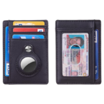 Slim Minimalist Wallet with Built-in Case for AirTag - الصورة 2