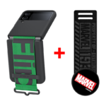 Samsung - Galaxy Z Flip4 Silicone Cover with Strap & Haainc Strap Marvel logo - Image 2