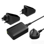 RAVPower - 40W 4-Port USB Charger (UK) Black - Image 3
