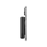 EnerGea - MagPac Pro With MagSafe Compatible Power Bank With Built-In Cable And Stand 10000mAh - Grey - Image 3