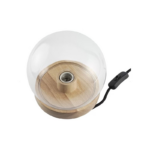 Wooden Lamp Stand With Glass Cover Sphere - Image 2