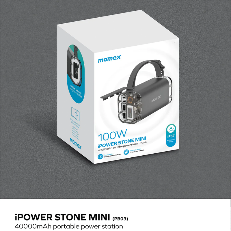 Untitled-13-7-2.png Momax – Power Stone Mini 100W Outdoor power station 40000mAh - Image 9