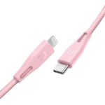 RAVPower - 1.2m Type-C to Lightning Cable Pink - الصورة 2
