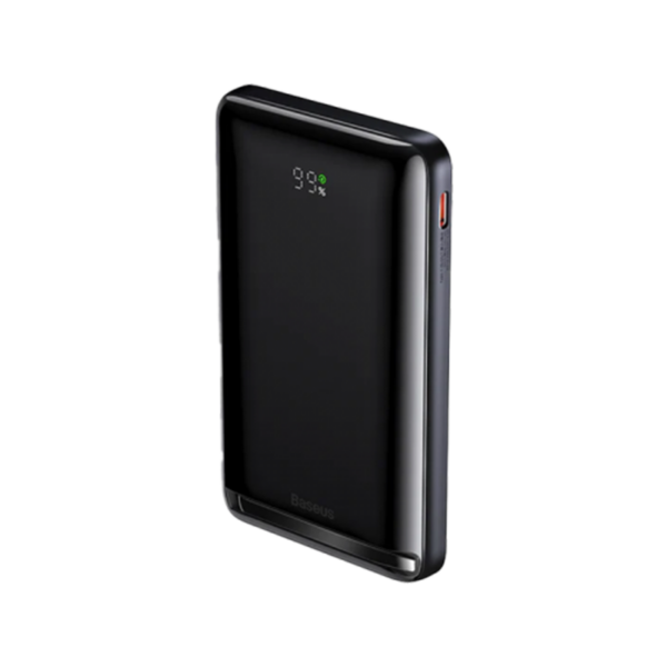 Baseus - Magnetic Bracket 20W MagSafe Fast Charge 10000mAh Power Bank - Blue (USB-C To USB-C 30CM Cable - Black)
