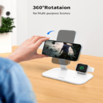 Momax - 25W 3 in 1 Q.Mag Pro Wireless Charger Stand Fast Charging Station - Image 4