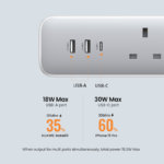 Ugreen - 30 واط 3 شريط طاقة تيار متردد 3 مع مفتاح رئيسي - الصورة 4