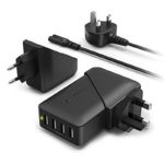 RAVPower - 40W 4-Port USB Charger (UK) Black - Image 4