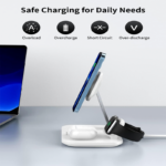 Momax - 25W 3 in 1 Q.Mag Pro Wireless Charger Stand Fast Charging Station - Image 5