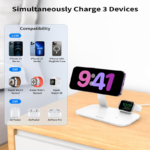 Momax - 25W 3 in 1 Q.Mag Pro Wireless Charger Stand Fast Charging Station - Image 6