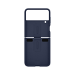 Samsung - Galaxy Z Flip4 Silicone Cover with Ring - Navy - Image 6