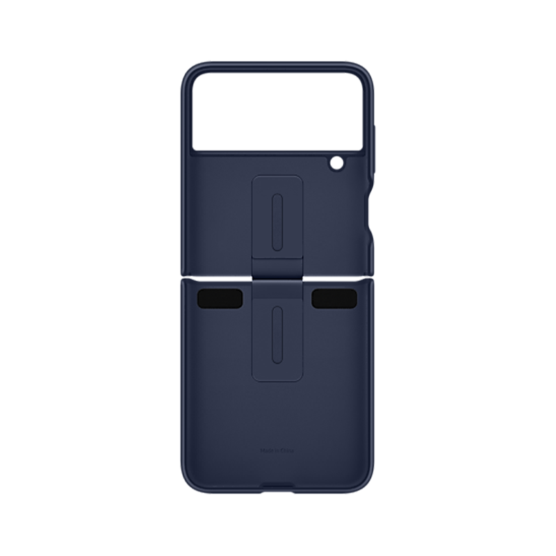 Untitled-16-29-3.png Samsung - Galaxy Z Flip4 Silicone Cover with Ring - Navy - Image 6