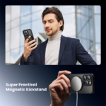 يوجرين - حافظة واقية لهاتف آيفون 15 برو و15 برو ماكس مع حامل مغناطيسي - الصورة 8