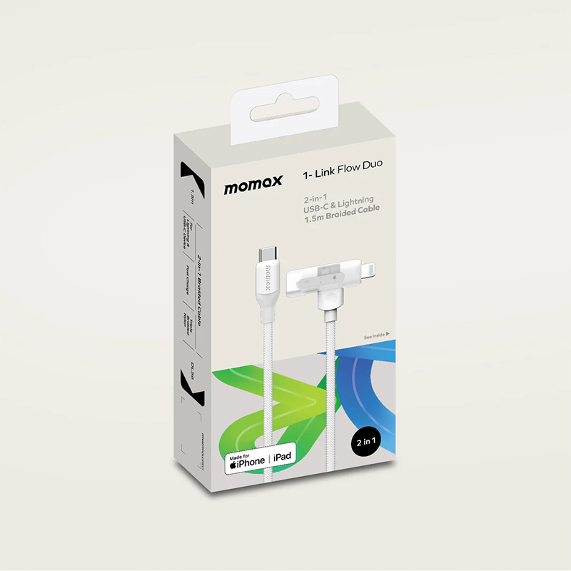 Untitled-18-6-1.png Momax – 1-Link Flow Duo 2-in-1 USB-C to Lightning Braided Cable (1.5m) - Image 11