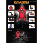 DRAGON WAR ERGONOMIC RACING CHAIR - 2D Armrest - Image 14