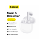Baseus - Bowie E13 Wireless Earphones - Moon White - Image 12