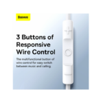 Baseus - C17 Enock USB-C Lateral In-Ear Wired Earphone - White - Image 12