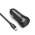 RAVPower - RP-VC015 PD 18W Car Charger Combo - Black (including PC090, CB062)