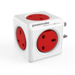 Power Cube Original 5X Plug UK Red
