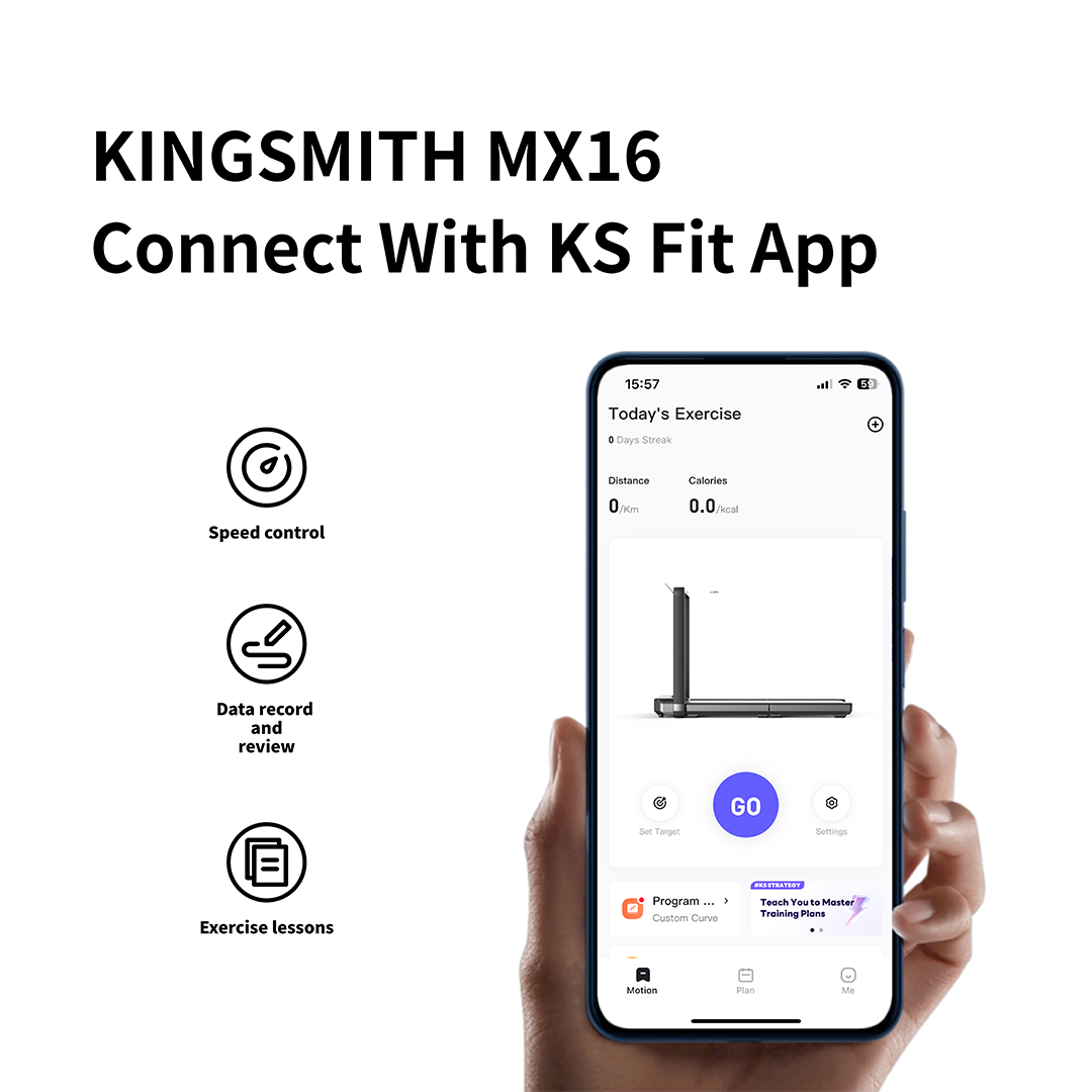 Untitled-14 KingSmith - Foldable Treadmill MX16 + Max Speed 16km/h With Side Armrest - Image 3