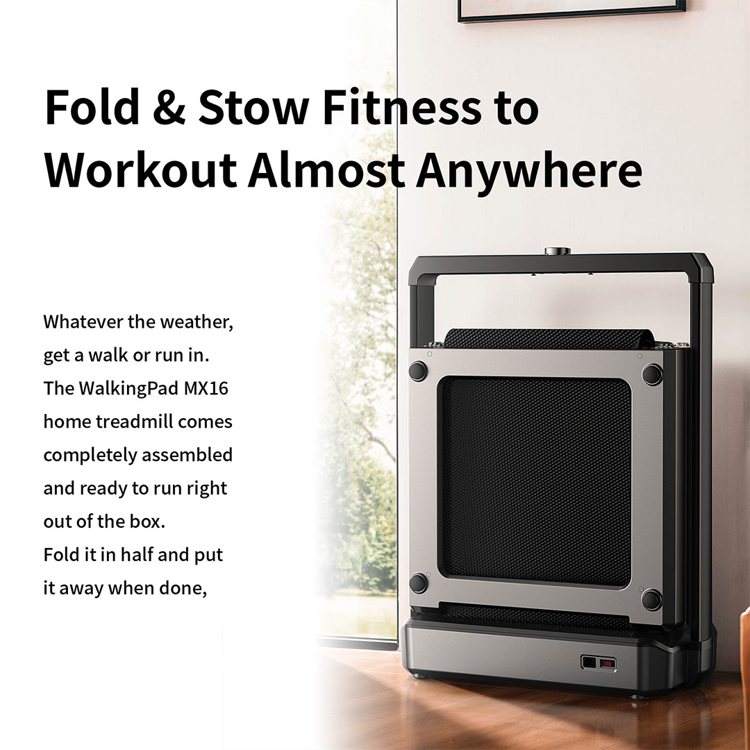 Untitled-16 KingSmith - Foldable Treadmill MX16 + Max Speed 16km/h With Side Armrest - Image 6