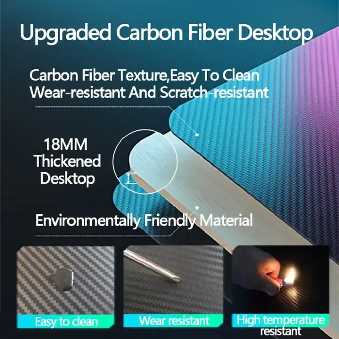 Artboard 5 Gamvity - Gaming Corner Modern L Shaped Computer Desk - Black TR-L - Image 5