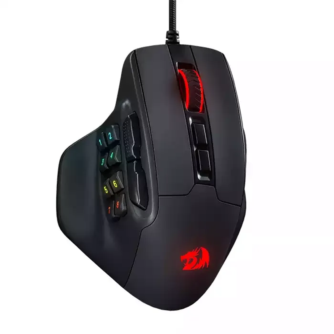 Artboard 1 Aatrox M811 Mmo Wired Gaming Mouse - Black - Image 1